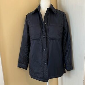 NWOT Chicos navy nylon lightweight jacket. Xs